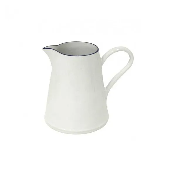 Product Image 1 for Beja Ceramic Stoneware Pitcher - White & Blue from Costa Nova