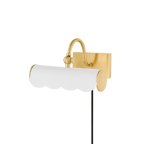 Product Image 1 for Fifi 1-Light Soft White Aged Brass Portable Shelf Light from Mitzi