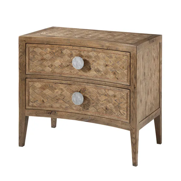 Product Image 3 for Weston Washed Grey Echo Oak Nightstand from Theodore Alexander
