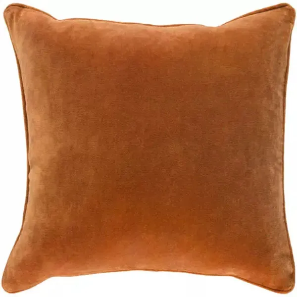 Product Image 2 for Safflower Rust Velvet Pillow from Surya