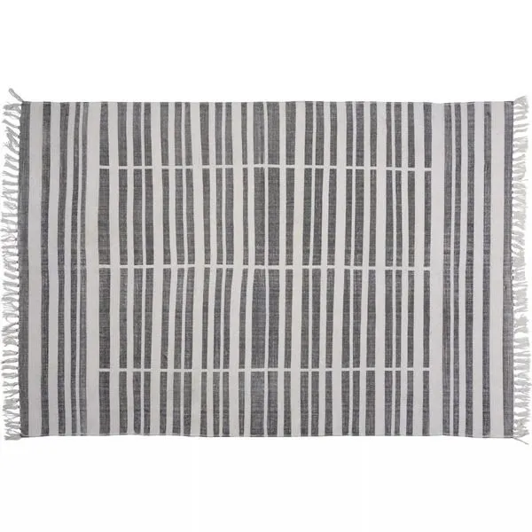 Product Image 2 for Block Print Rug Cotton Rug Broken Stripe from Homart