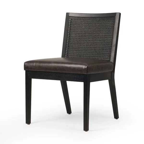 Product Image 1 for Antonia Armless Cane Dining Chair - Brushed Ebony Cane from Four Hands