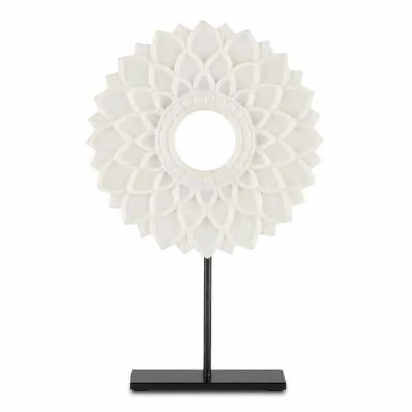 Product Image 1 for Lea Large Marble Blossom Sculpture from Currey & Company