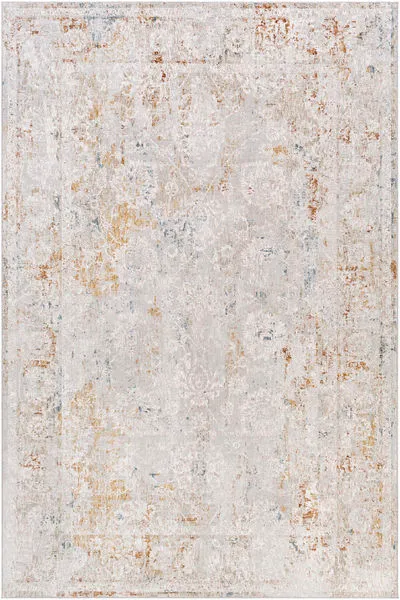 Product Image 3 for Carmel Light Gray / Burnt Orange Rug from Surya
