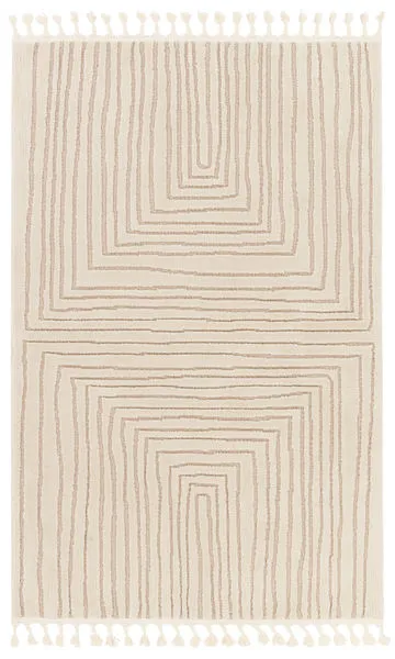 Product Image 1 for Fantana Modern Striped Ivory/ Beige Rug - 18" Swatch from Jaipur