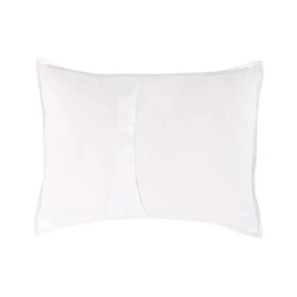 Product Image 1 for Camille Linen Blend Fabric Sham in White from Classic Home Furnishings