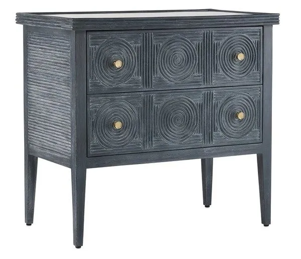 Product Image 5 for Santos Vintage Navy Chest from Currey & Company