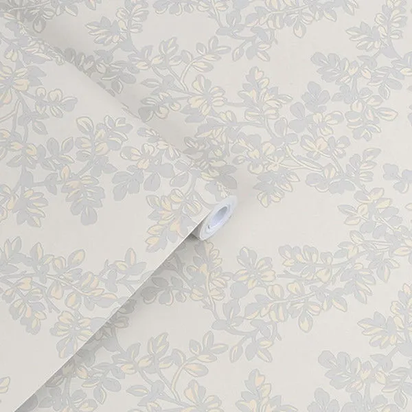 Product Image 1 for Laura Ashley Burnham Dove-Grey Botanical Wallpaper from Graham & Brown
