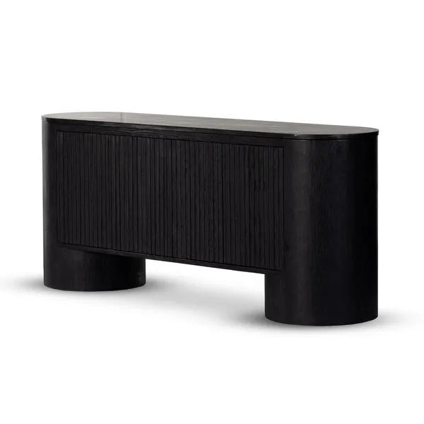 Product Image 1 for Giovani Black Wooden Media Console from Four Hands