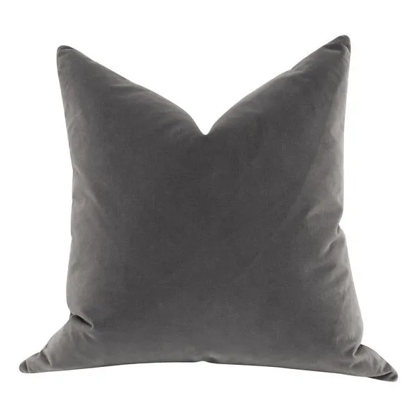 Product Image 1 for Essential Charcoal Velvet Pillow, Set of 2 from Essentials for Living