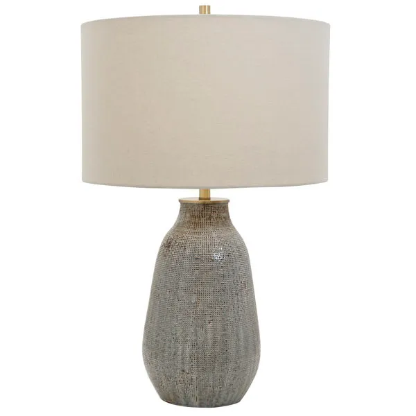Product Image 6 for Monacan Gray Textured Table Lamp from Uttermost