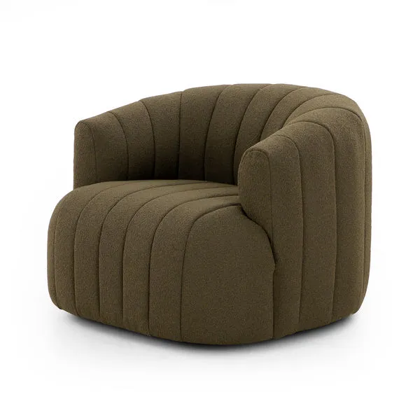 Product Image 1 for Elliana Fiqa Boucle Swivel Olive Accent Chair from Four Hands