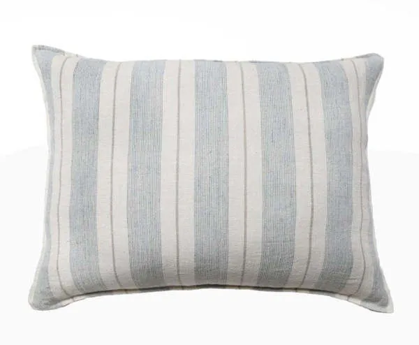 Product Image 1 for Laguna 28" x 36" Large Decorative Bed Pillow with Insert - Ocean / Natural from Pom Pom at Home