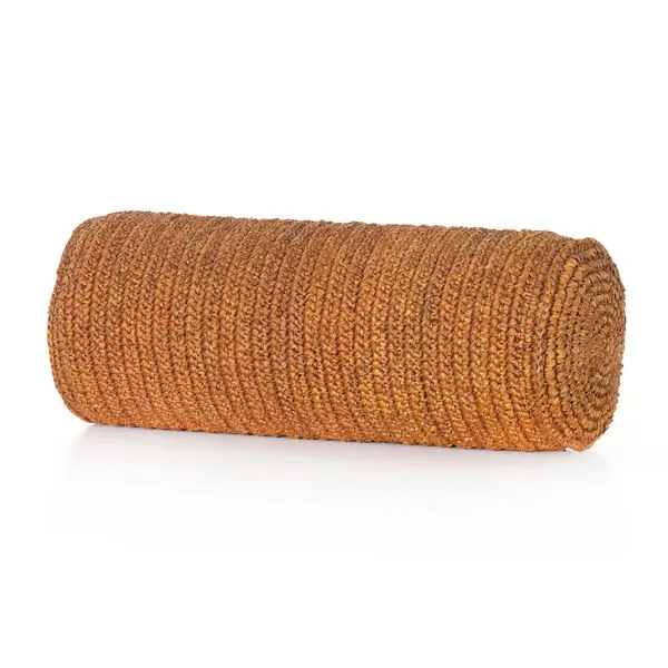 Product Image 6 for Woven Palm Round Lumbar Pillow from Four Hands