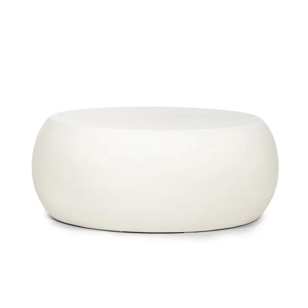 Product Image 1 for West White Concrete Drum Coffee Table from Four Hands