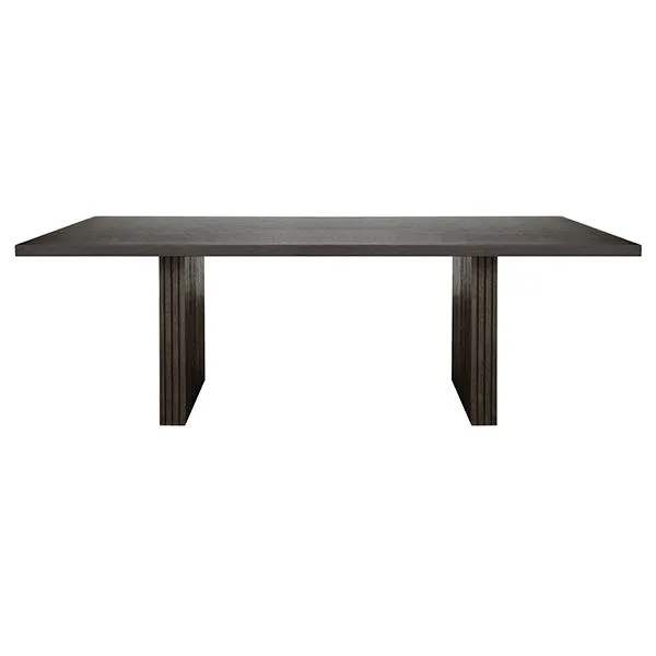 Product Image 1 for Patterson Plank Style Slatted Base Dining Table In Dark Espresso Oak from Worlds Away