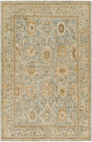 Product Image 1 for Anatolia Hand-Knotted Light Sage / Dark Brown Rug - 10' x 14' from Surya