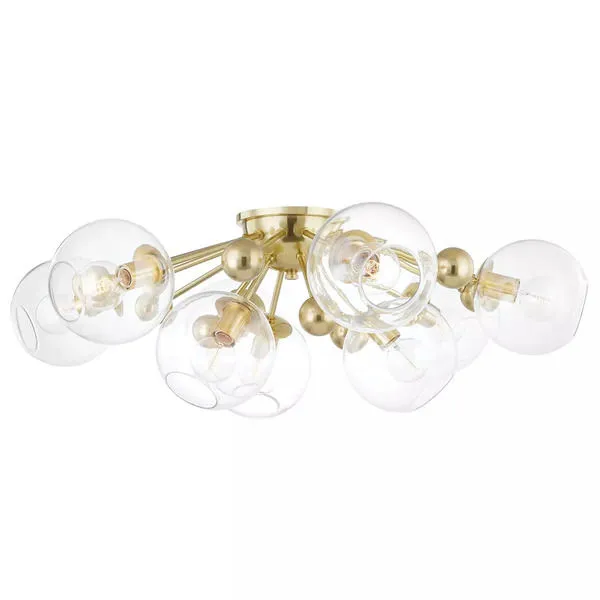 Product Image 1 for Abbott 9 Light Semi Flush from Hudson Valley