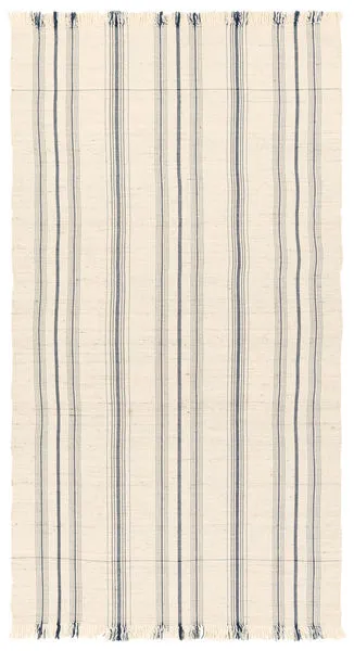 Product Image 1 for Neem X Dawsel Handmade Striped Cream / Navy Throw from Jaipur