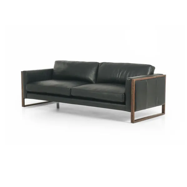 Product Image 1 for Otis Top Grain Leather Sofa - Harrison Black from Four Hands