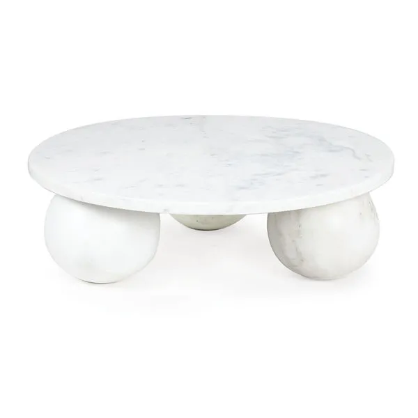 Product Image 1 for Marlow Large White Marble Plate from Regina Andrew Design