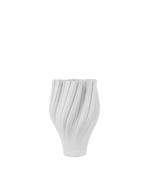 Product Image 1 for Whorl White Vase from Currey & Company