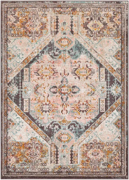 Product Image 4 for Ankara Pale Pink / Aqua Rug from Surya