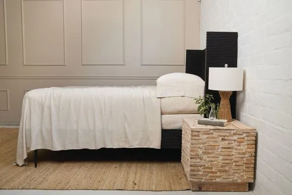 Product Image 1 for Remi Natural Bamboo/Linen Sheet Set from Pom Pom at Home