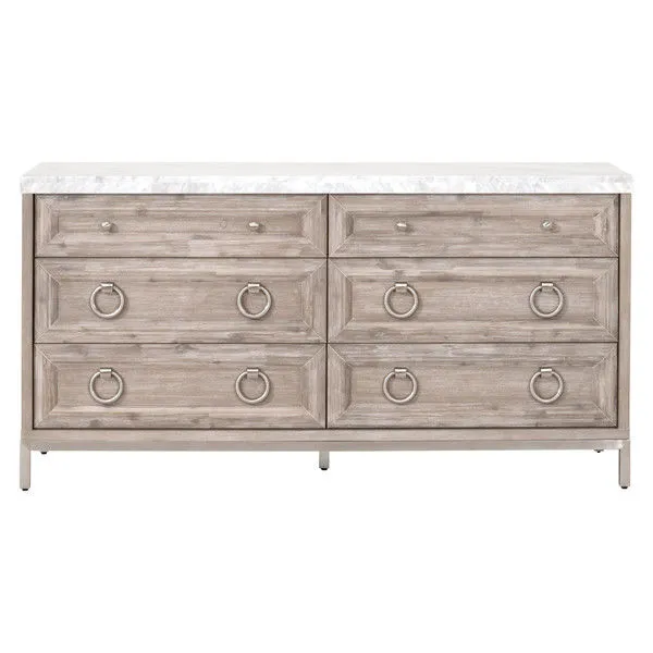 Product Image 7 for Azure Carrera 6-Drawer Double Dresser from Essentials for Living