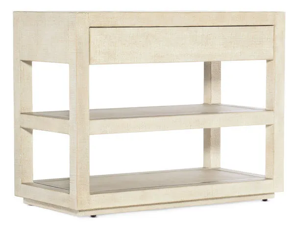 Product Image 1 for Cascade Burlap & Metal One-Drawer Nightstand from Hooker Furniture