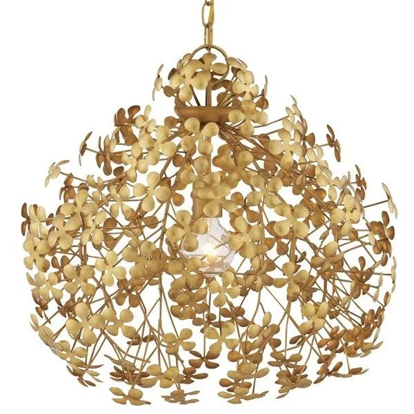 Product Image 1 for Cloverfield Gold Pendant from Currey & Company