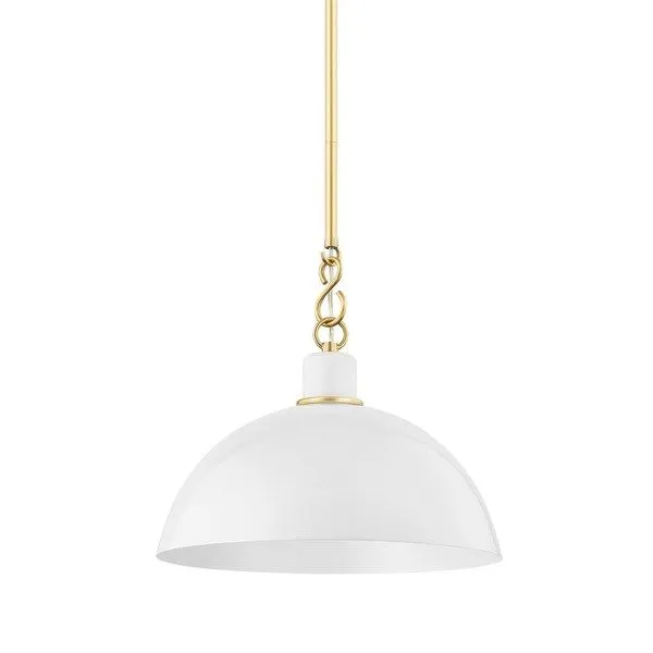 Product Image 1 for Camille Small White Pendant Light from Mitzi