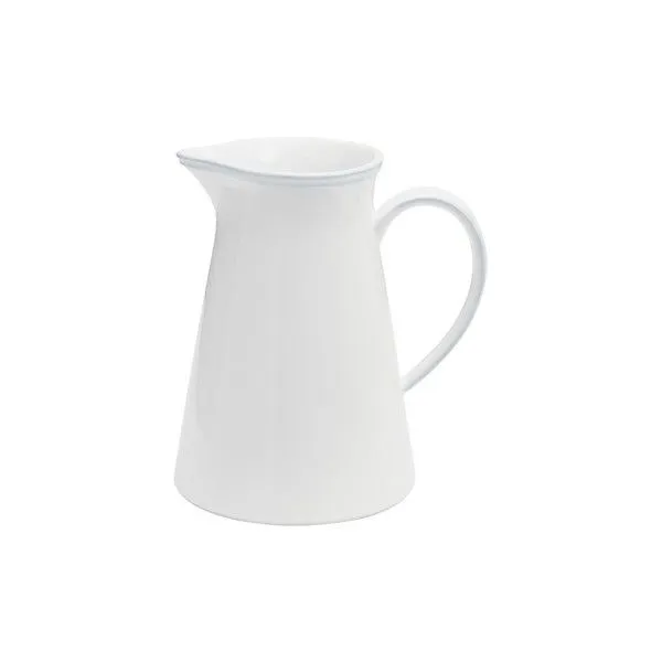 Product Image 1 for Friso Ceramic Stoneware Pitcher - White from Costa Nova