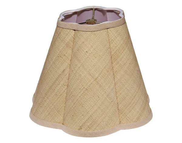 Product Image 1 for Scalloped Raffia Lamp Shade from Jamie Young