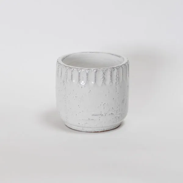 Product Image 3 for Greyson Small White Ceramic Pot from Accent Decor