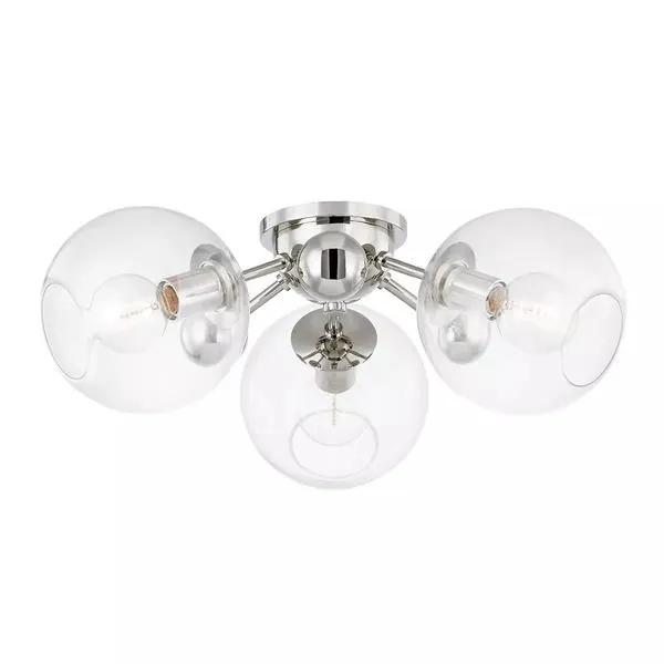Product Image 1 for Abbott 3 Light Semi Flush from Hudson Valley