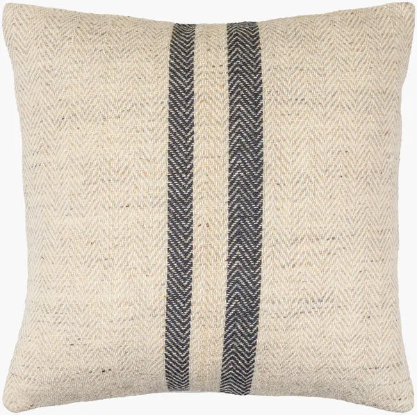 Product Image 1 for Brett Ivory/Charcoal Lumbar Pillow from Livabliss