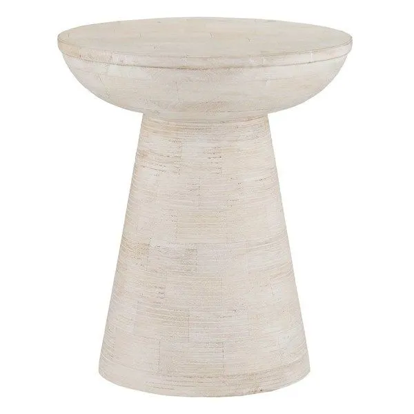 Product Image 1 for Gati Whitewash Accent Table from Currey & Company