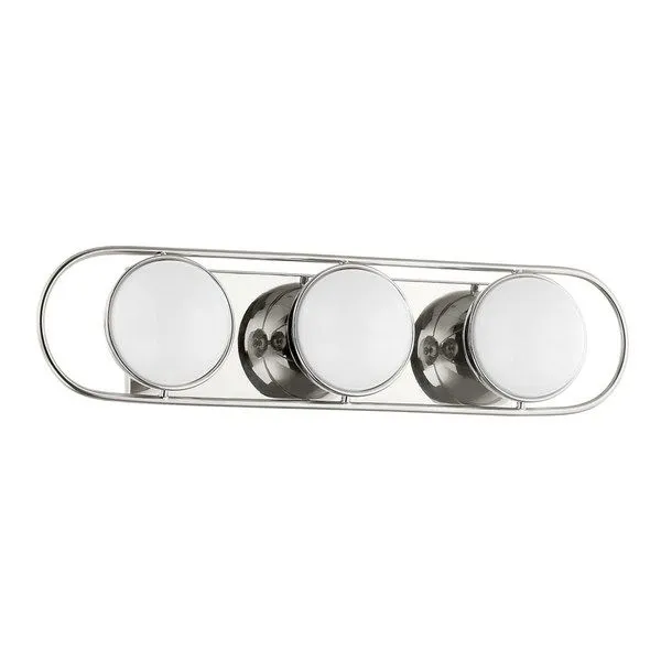Product Image 1 for Amy 3-Light Modern Curved Polished Nickel Bath Sconce from Mitzi