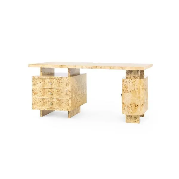 Product Image 1 for Bernard Burl Wood Desk from Villa & House