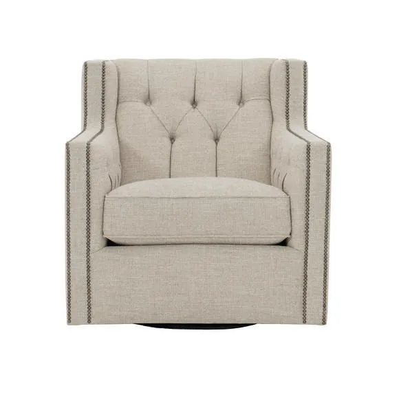 Product Image 2 for Candace Swivel Chair - Beige Fabric from Bernhardt Furniture