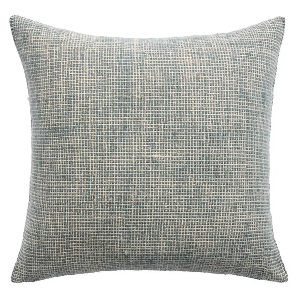Product Image 1 for Neem X Priangan Handmade Solid Blue / Cream Pillow from Jaipur