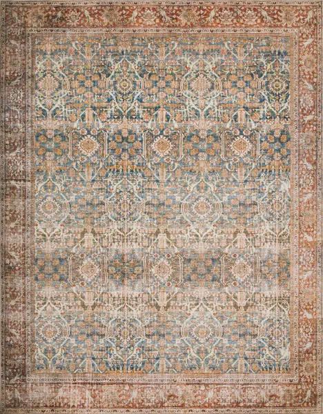 Product Image 10 for Layla Ocean / Rust Rug - 2'3" X 3'9" from Loloi
