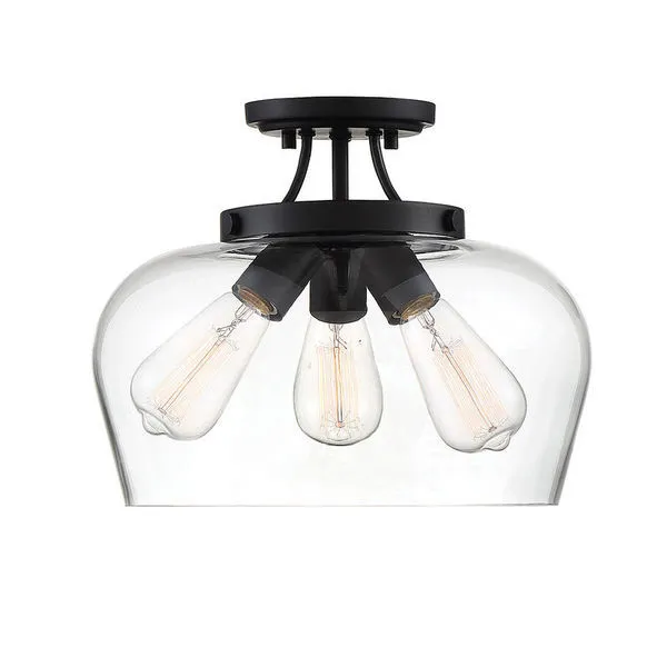 Product Image 1 for Octave 3 Light Semi Flush Mount from Savoy House