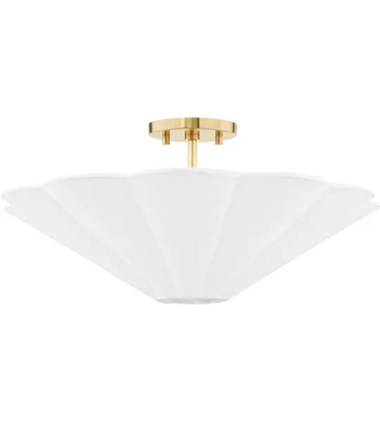 Product Image 16 for Alana 3 Light Semi Flushmount from Mitzi