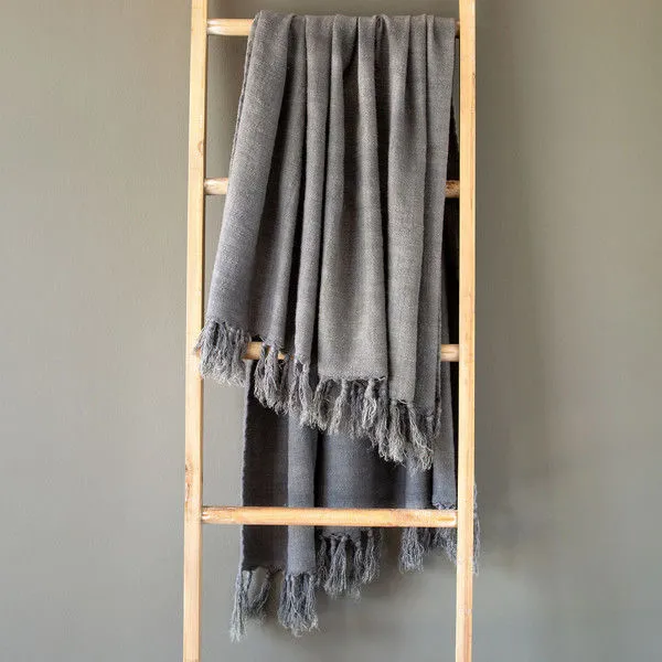 Product Image 1 for Washed Linen Throw, Grey from Park Hill Collection