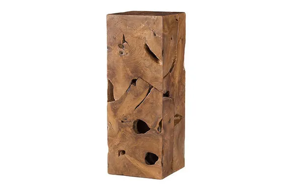 Product Image 1 for Teak Slice Pedestal, Square from Phillips Collection