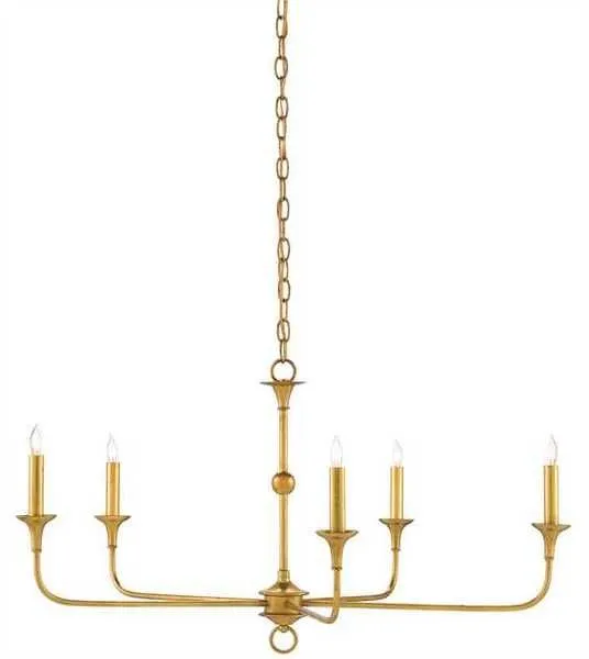 Product Image 1 for Nottaway Chandelier Gold Leaf from Currey & Company