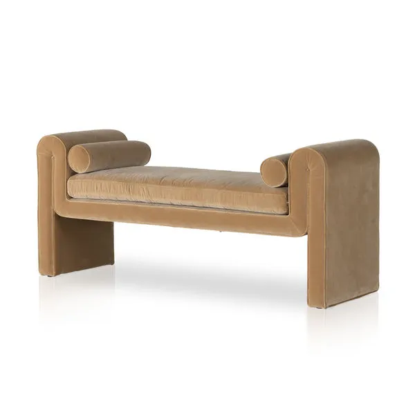 Product Image 1 for Mitchell Upholstered Accent Bench - Surrey Camel from Four Hands