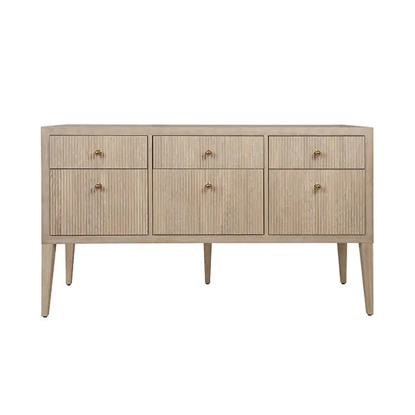 Product Image 4 for Palmer Fluted Six Drawer Buffet from Worlds Away